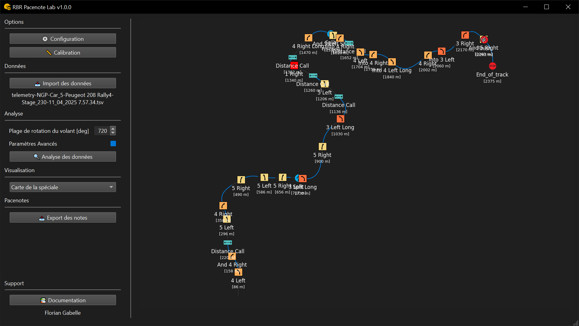 Carte de la spéciale